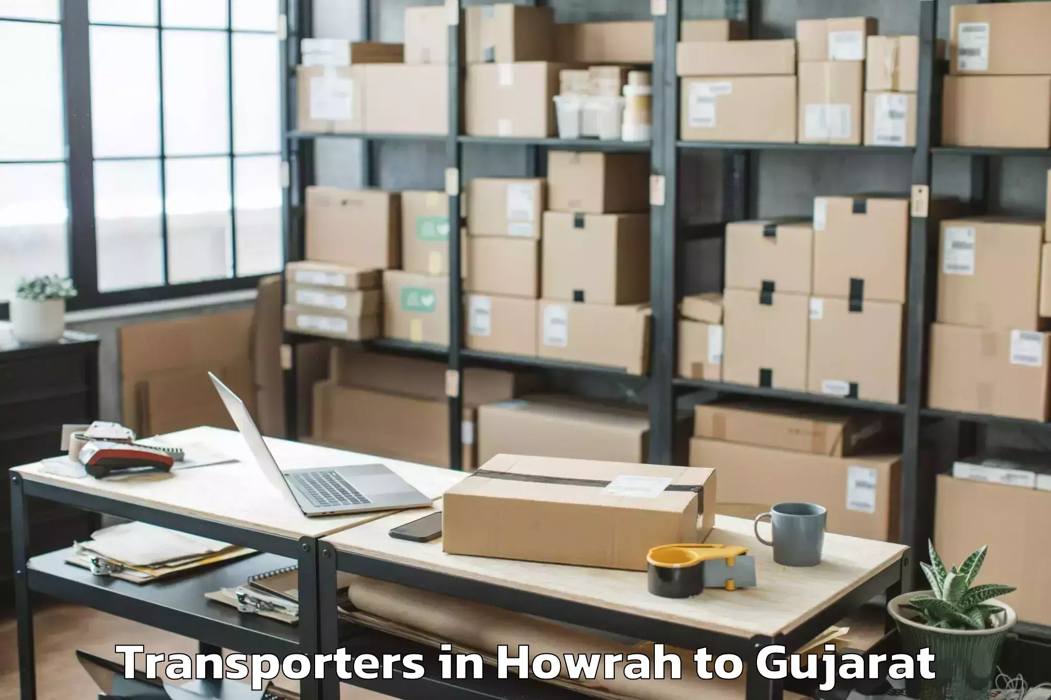 Book Howrah to Radhanpur Transporters Online